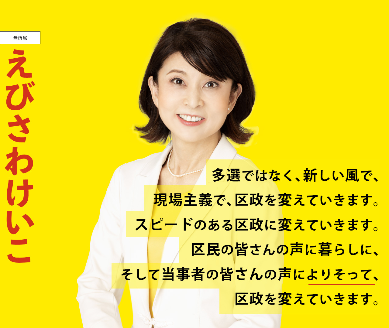 文京区議会議員 えびさわけいこ